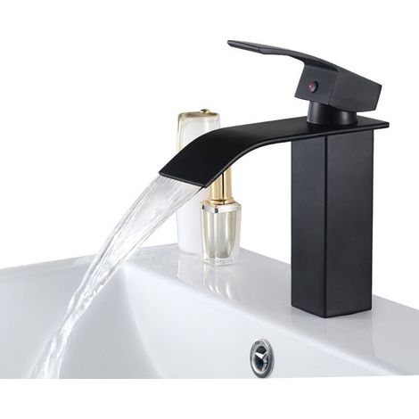 YMYNY Robinet de Lavabo en Cascade Mitigeur en Laiton pour Salle de Bain Design Moderne (1/5)