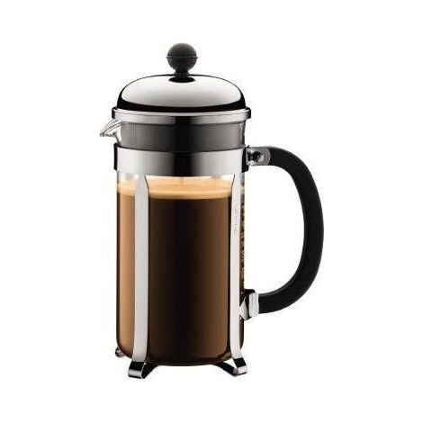 CHAMBORD - Cafetiere a piston BODUM , 8 tasses, 1.0 l, acier inox