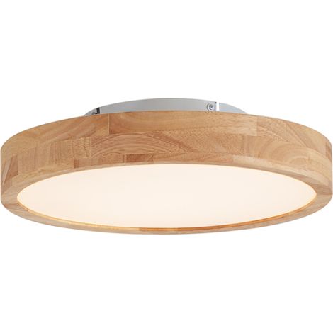 Skandinavische Deckenleuchte Holz 40cm inkl. LED Dimmbar - Pecker