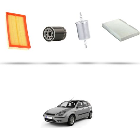 Kit tagliando 4 filtri compatibile con Ford Focus I 1.4 16V 55kw dal 1998 al 2004 (1/5)