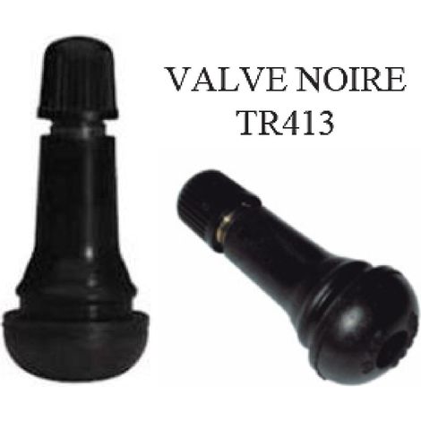 50 Valves de Roues - TR413N - Noir
