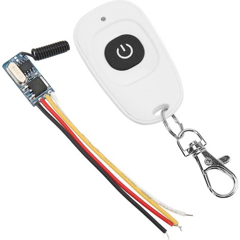 Mini interrupteur télécommandé avec relais lumineux LED haute sensibilité et récepteur CC 3,5-12 V (1/5)