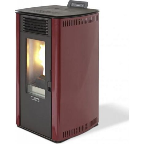 Qlima – Poêle à granulés 8,24 kW – Autonomie jusqu'à 22h – Foyer en acier – Réservoir 13 kg – Rendement 92,7% – Pour pièces jusqu'à 200 m³
