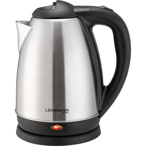 Bouilloire Électrique en Acier Inoxydable, 2200W, 1,8 L, Chauffage Rapide, Base à 360°, Arrêt Automatique, Protection Contre la Surchauffe, Bouilloire sans BPA pour thé et café, Argent (1/5)