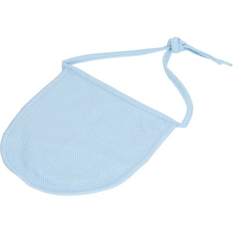Protecteur ajustable pour trachéotomie, couverture respirante double couche, longueur réglable, bleu (1/5)