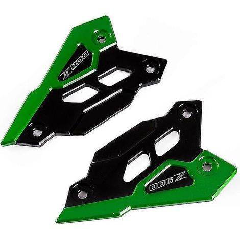Accessoires pour Kawasaki Z900 (2017-2023) : protège-pédales arrière, protège-talon, accessoires décoratifs (vert). (1/5)