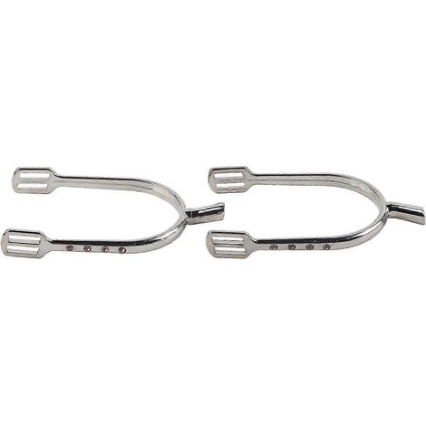 Éperons chromés pour filles, éperons étroits en alliage de zinc et laiton chromé pour femmes (argent) SOWHBYV (1/4)