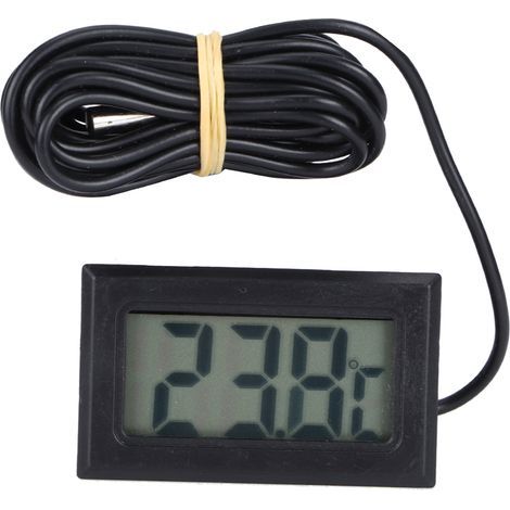 Thermomètre numérique d'aquarium avec écran LCD pour jauge de température d'aquarium -50 ℃ 110 ℃.