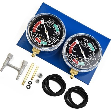 Kit d'outils de synchronisation pour de moto, avec tuyaux et double cylindre, pour moteurs 2 cylindres, 15 x 10 cm