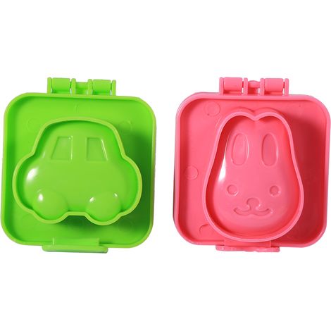 Ensemble de 6 moules à œufs en forme de dessins animés, mignons et pratiques pour la cuisine et les bentos, parfaits pour les enfants. Accessoires de cuisine et de loisirs créatifs pour enfants. (1/5)