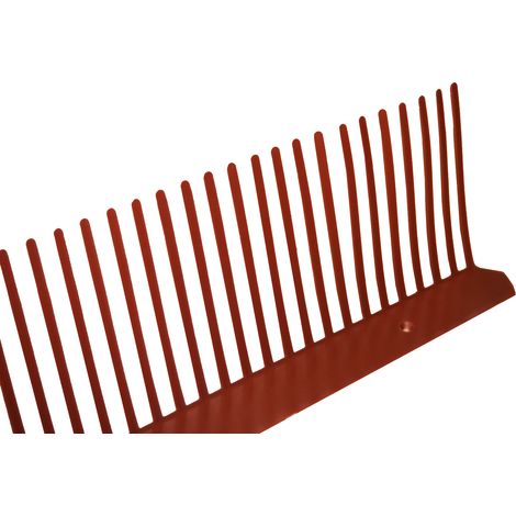 Peigne anti-moineaux en PVC (10ml) 100mm Rouge
