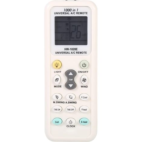 Télécommande Universelle De Climatiseur Pour Lg Gree Midea Toshiba Haier Daikin Hitachi Sharp Panasonic Samsung Sanyo Hisense Fujitsu Whirlpool Et Plus (1/4)