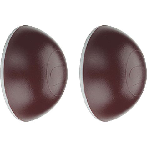 2x butée de porte murale marron foncé ronde autocollante 31mm protection mur coup de poignée (1/2)