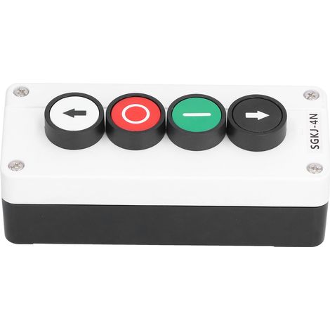 Boîtier de commande à interrupteur instantané SGKJ-4N (bouton d'arrêt haut/bas), adapté aux treuils, volets roulants et hayons élévateurs de camions.