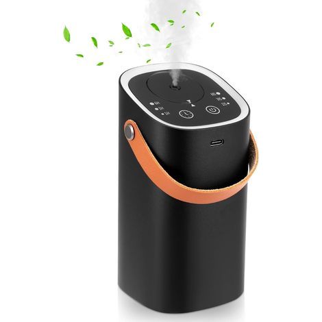 Diffuseur sans eau pour nébuliseur d'huiles essentielles, désodorisant rechargeable pour voiture avec poignée, mini diffuseur d'aromathérapie portable pour la maison, la chambre, la voiture, le bureau (1/5)