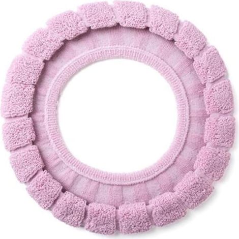 Housses de Siège de Toilette Épaisses et Chaudes Lot de 2 Universelles Extensibles et Lavables en Fibres Acryliques pour Accessoire WC Confortable (1/5)