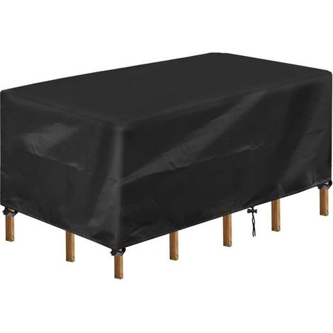 Copertura per Tavolo da Giardino, Telo Rettangolare Impermeabile per Set da Esterno, Anti-UV, Tessuto Oxford 420D (170x94x70cm) (1/5)