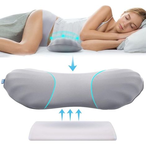 Bardusch-Coussin lombaire réglable – mousse mémoire – sommeil – soulagement bas du dos – soutien dos (1/5)