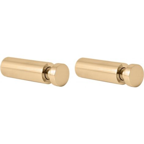 Lot de 2 patères simples COLORADO en laiton doré 5cm x 1,6cm (1/2)