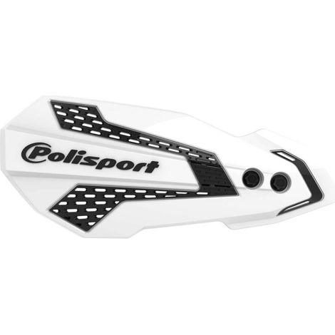 Protectores de manos Leaf Mx Flow Universal Polisport 12 23 Blanco Negro