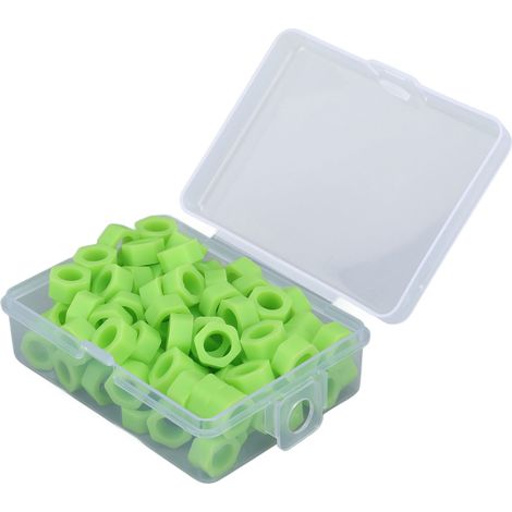 100 anneaux de repérage dentaire en silicone pour instruments, vert (lot de 100) (1/5)