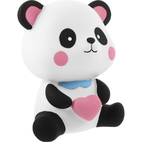 Tirelire Economie Panda en Vinyle Incassable, Boîte à Monnaie pour Pièces, Statue Décorative, pour Noël Nouvel an, 1 PC (1/5)