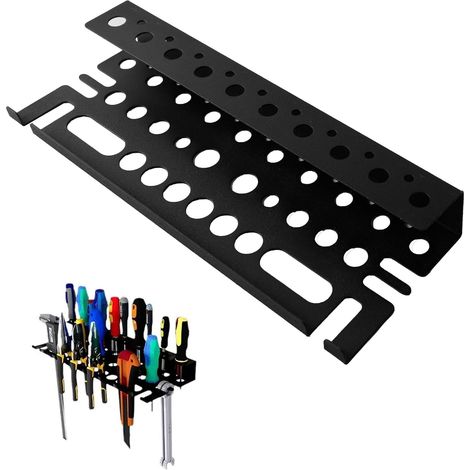 Schraubendreher-Werkzeugorganizer, 40 cm Werkbankhalterung, Wand-Werkzeugorganizer, kleiner Werkzeugorganizer für Werkstatt, Schuppen, Garage, Zuhause (1/4)