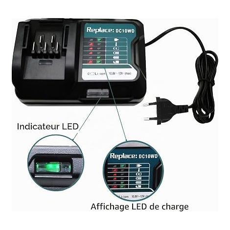 12 V 2000 mAh BL1021B Battery Charger DC10WD (1/4)