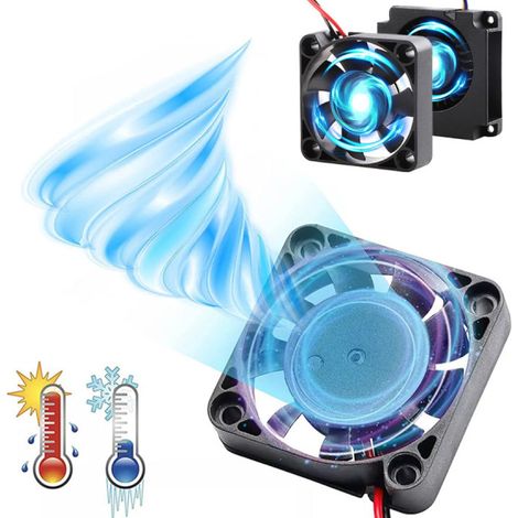 2 Ventilateur, 4010, 24V, Plastique, Installation facile, Imprimante 3D Creality Ender 3 (1/5)