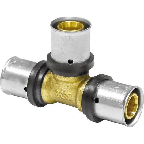 Pipetec Pressfitting Mehrschichtverbundrohr TH U T-Stück 16 / 20 (1/3)