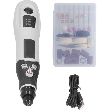 Kit Mini Meuleuse USB Rechargeable Portable Outil Rotatif Sans Fil pour Gravure Nettoyage (1/5)