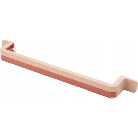 Mensola in plastica da parete per pantofole da bagno.