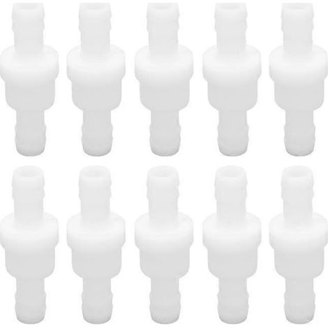 Clapet anti-retour unidirectionnel (lot de 10) en PE pour pompe à air d'aquarium (1/4)