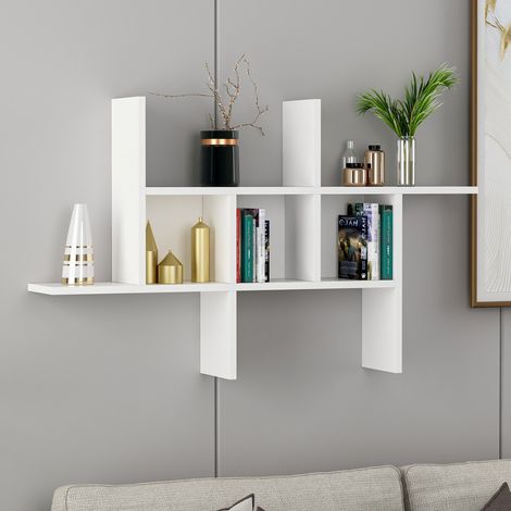 Mensola Drena, 4 Ripiani, 68x20x113h cm Bianco (1/5)