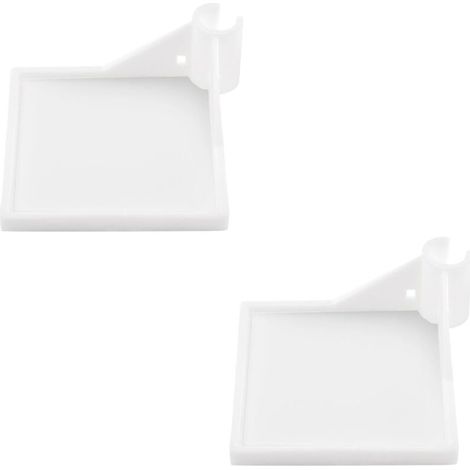 Mensole angolari per grow box – Set da 2, dimensioni 9 x 9 cm, acciaio zincato, multiuso, facile montaggio a parete
