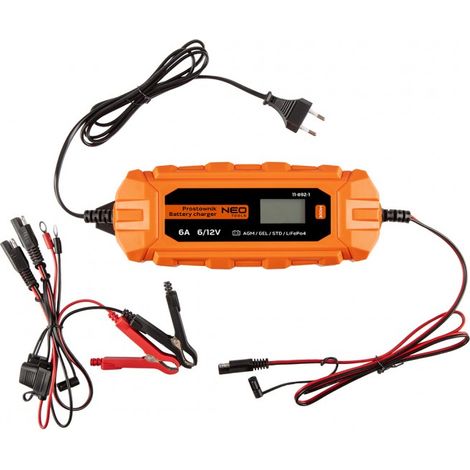 Chargeur automatique 6 A/100 W, 3-150 Ah, pour batteries acide / AGM / GEL (1/5)