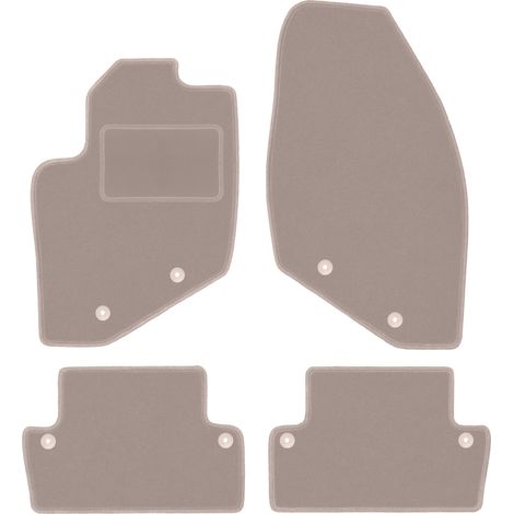 Beige Veloursmatten für: Volvo S60 I Liftback (2000-2009)