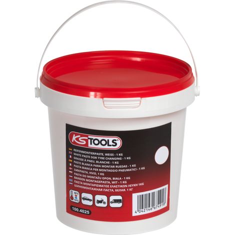 Seau de graisse à pneus blanche KS TOOLS 1 kg - 100.4025