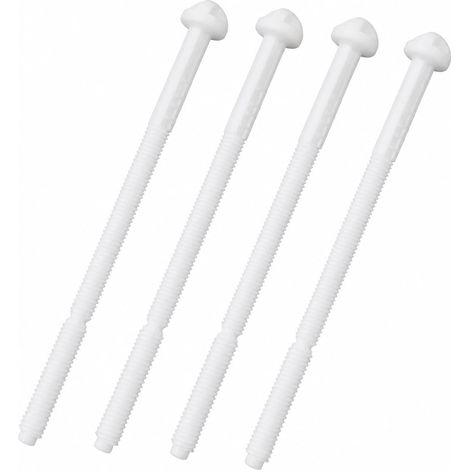 Lot de 4 tiges de chasse d'eau en ABS pour Delta pour Twinline, chasse d'eau encastrée pour WC, montage mural, 4 pièces (1/5)
