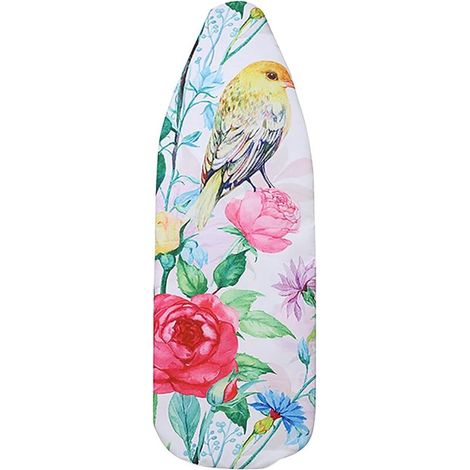 Housse de table à repasser résistante à la chaleur – Motif oiseau jaune, 140 × 50 cm (1/4)