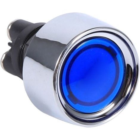 Autostartknopf, 12V-Motorstartschalter, Motorstartknopf, Zündschalter, DC 12V 50A Fahrzeugmotorstartknopf, 3P SP Zündschalter (blaue Leuchte) (1/5)