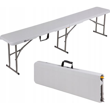 Banc de restauration pliant, table de restauration, 183 cm, valise en PEHD, robuste (1/5)