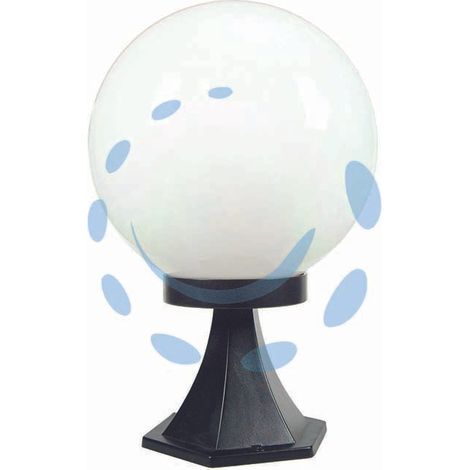 LANTERNA CON SUPPORTO DA APPOGGIO MODELLO SFERA NERO