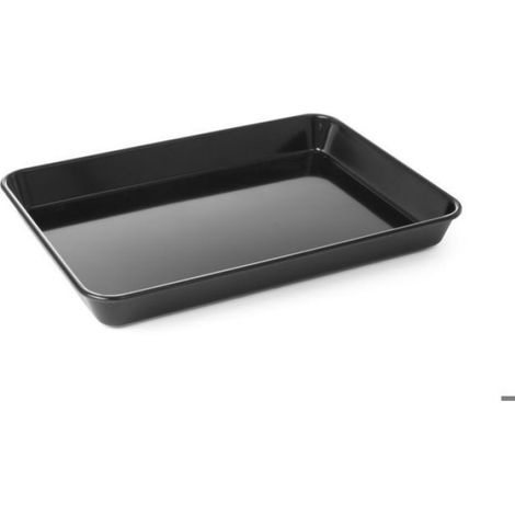 Bac À Viande - 350 X 250 X 40 Mm - En Mélamine Noire - Pour Boucherie Et Cuisine Professionnelle - Lot De 1 (1/2)