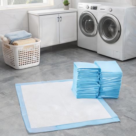 Tapis d'hygiène pour chien 100 unités bleu et blanc blu (1/5)