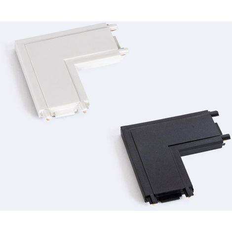 Connettore Tipo L per Binario Magnetico Monofase 25 mm Super Slim Superficie 48V Bianco
