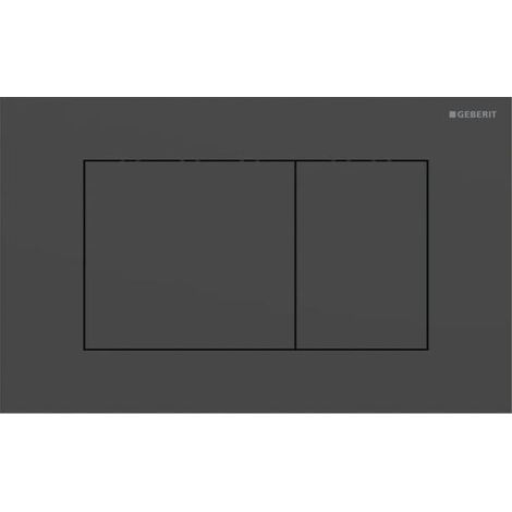 Geberit Sigma 40 Square Betätigungsplatte 115629141 Square, schwarz matt / easy-to-clean-beschichtet, für 2-Mengen-Spülung (1/5)