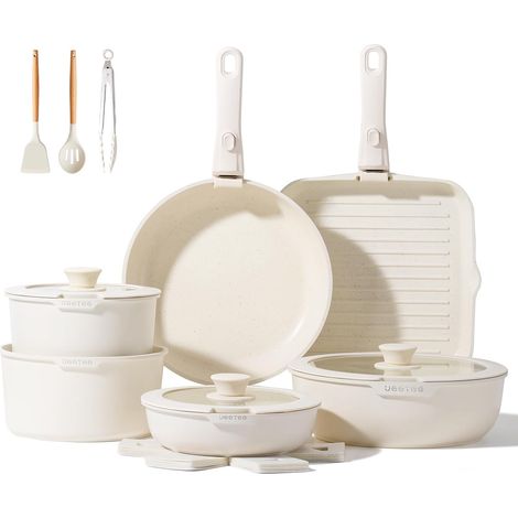 25 Piece Cookware Set with Removable Handles for Induction (1/5)