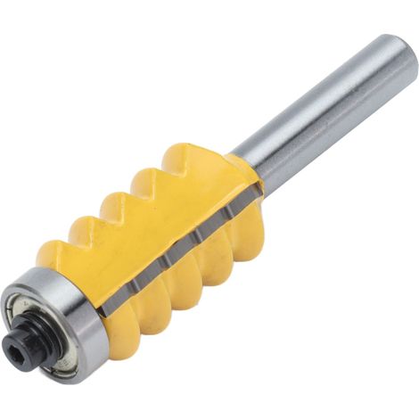 Fraise à rainurer en acier au carbone, type ondulé, à dents multiples, pour bois, queue de 8 mm, 30 mm (1/5)