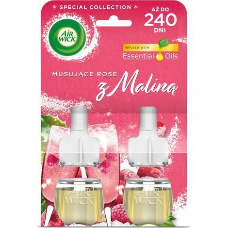 016167 Air Wick Electric Sparkling Rose et Framboise, lot de 2 x 19 ml (1/5)